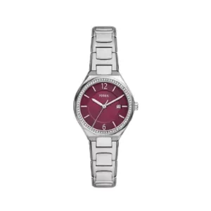 Reloj Fossil Plateado con Vino BQ3906