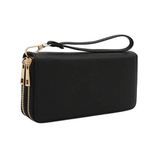 Cartera doble de zipper