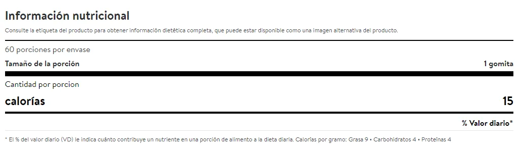 Suplemento Vinagre de sidra de Manzana (60 Gomitas) - Imagen 2