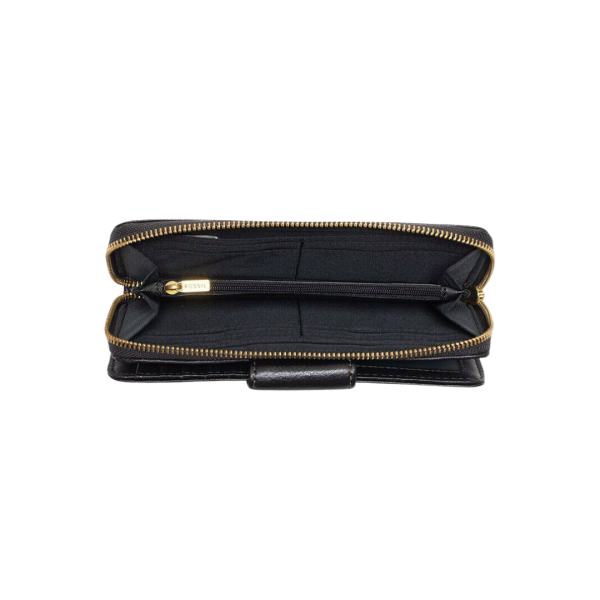 Cartera Fossil Grande Negra - Imagen 2