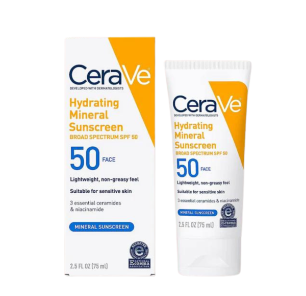 Cerave Hydrating mineral Sunscreen face 50 SPF