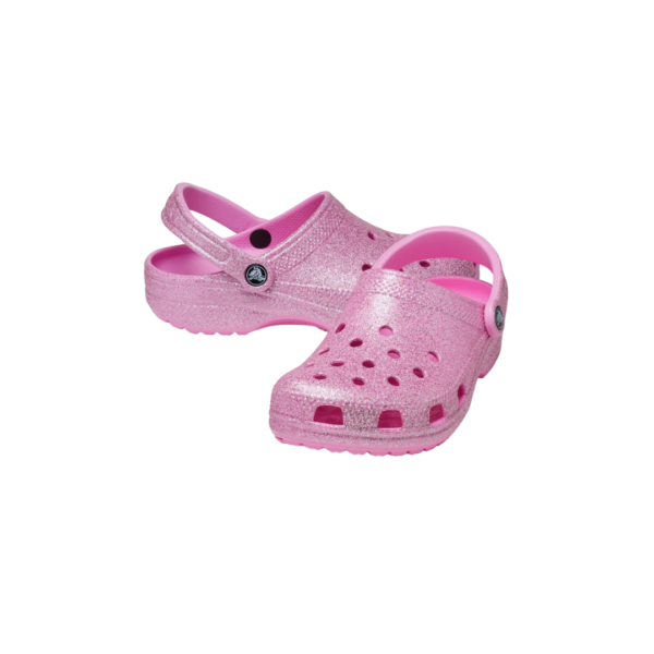 Sandalia Crocs rosa escarcha