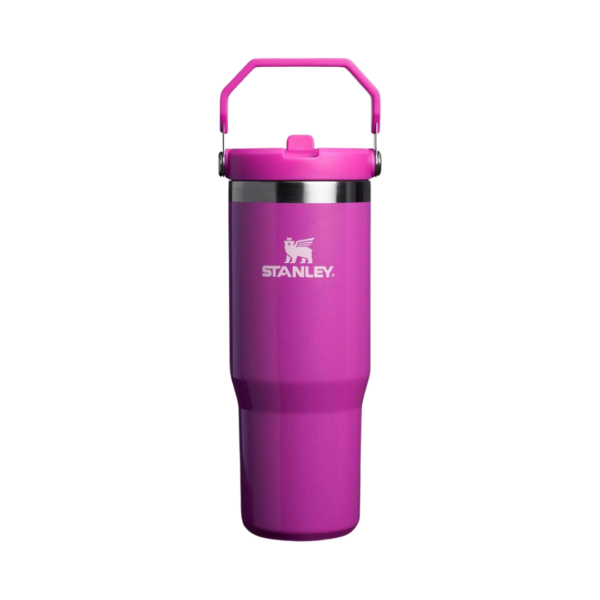 Botella Stanley Flip Straw 30oz Fucsia