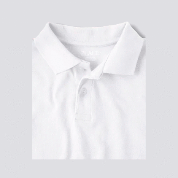 Camiseta Tipo Polo Blanca Dry Fit - Imagen 2
