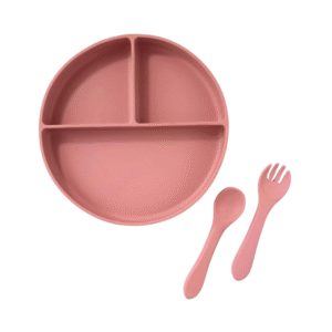 Plato de Silicona Rosado