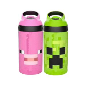 Set Botella Plásticas Minecraft 16oz