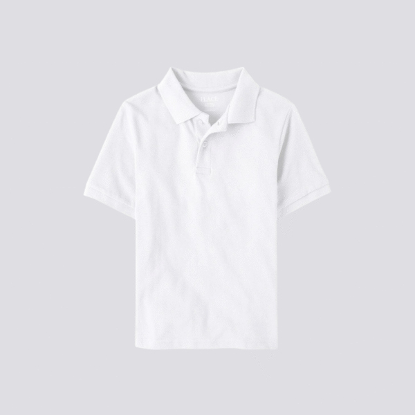 Camiseta Tipo Polo Blanca Dry Fit