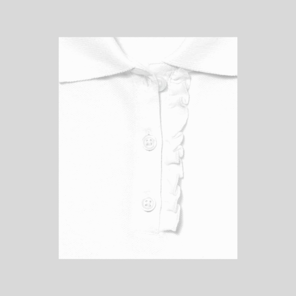 Blusas Tipo Polo Blanca - Imagen 3