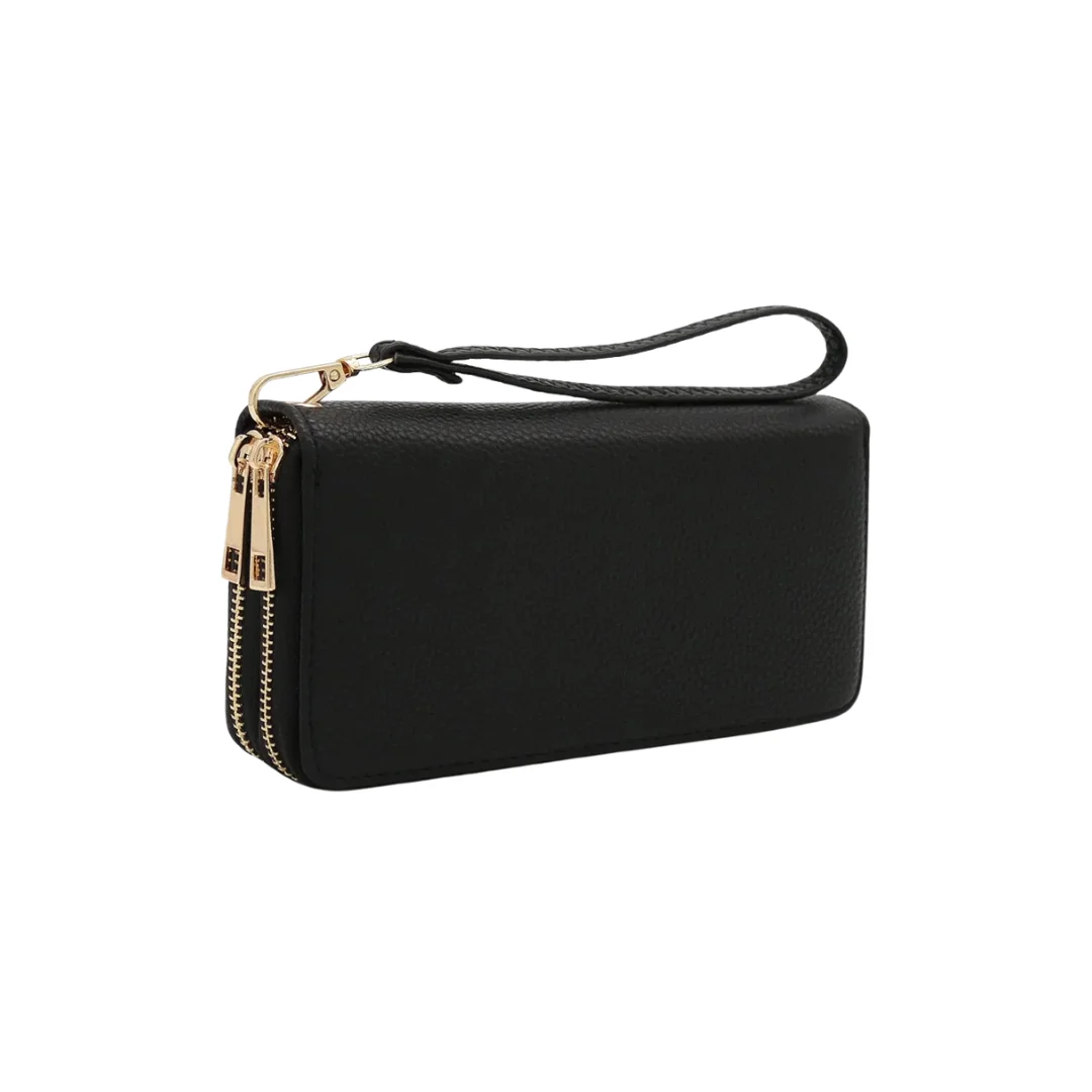 Cartera doble de zipper