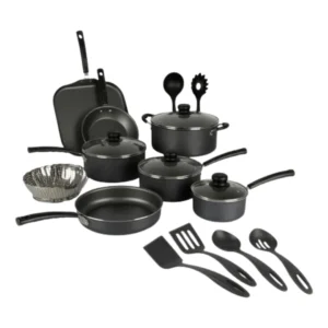 Set Sartenes  y utensilios de cocina 18 piezas Tramontina