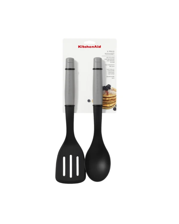 Set de Espátula y Cuchara Gris Kitchenaid