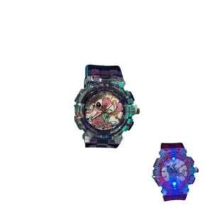 Reloj Luminoso Stitch Morado