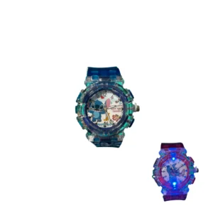 Reloj Luminoso Stitch Celeste