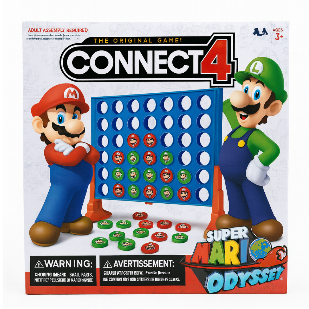 Juego 4 en línea (Connect 4) "Super Mario"