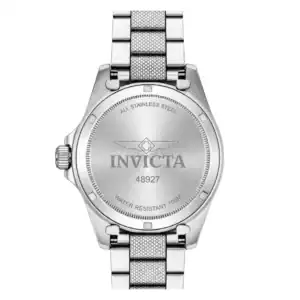 Reloj Invicta de acero inoxidable con diseño elegante y resistente al agua, ideal para un estilo sof.