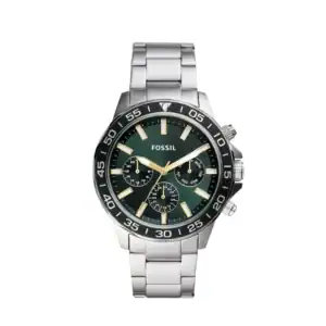 Reloj Fossil BQ2492 con esfera verde y caja de acero inoxidable, ideal para estilo casual y deportiv.