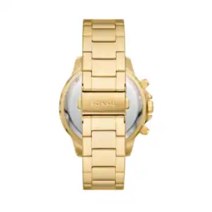 Reloj Fossil dorado con correa de acero, elegante y moderno. Perfecto para complementar tu estilo en.