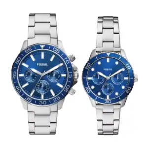 Relojes Fossil BQ2828SET con diseño deportivo y elegante en acero inoxidable.
