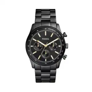 Reloj Fossil BQM2856, reloj de pulsera negro con cronógrafo y diseño sofisticado. Perfecto para homb.