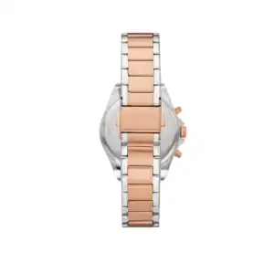 Reloj Fossil de pulsera bicolor en acero y rosa dorado Reloj Fossil con pulsera bicolor en acero y rosa dorado, elegante y moderno.