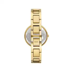 Reloj Fossil de pulsera dorado, elegante y moderno para mujer.