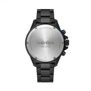 Reloj Nautica de acero inoxidable, resistente al agua y con diseño elegante para hombres.