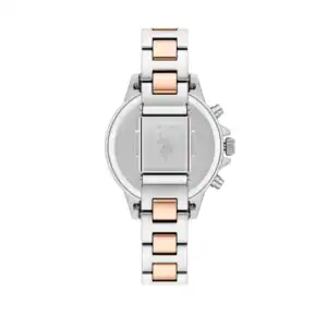Reloj de pulsera de lujo con pulsera de acero y detalles en oro rosa Reloj de pulsera de lujo con pulsera de acero y detalles en oro rosa, ideal para ocasiones elegantes.
