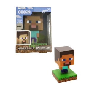 Lámpara Minecraft Steve #001