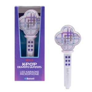 Micrófono de Huntrix K Pop karaoke LED Bluetooth