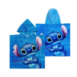 Paño con Capucha de Stitch- 100% Poliéster