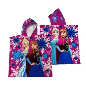 Paño con Capucha de Frozen - 100% Poliéster