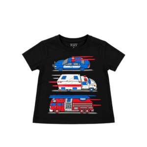 Camiseta Animada Vehículo Emergencia