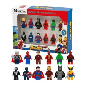Set Figuras Legos 12 piezas Marvel